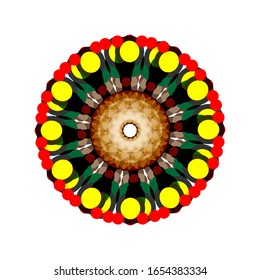 Vektorillustration-Grafik von Beautiful Mandala, Muster Design Element.Vektorillustration.  geeignet für Logo, Symbol oder Symbol usw.