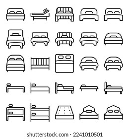 Vektorgrafik von Vektorgrafik des Bed-Symbols