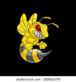 Vektorgrafik-Bienenmuskel