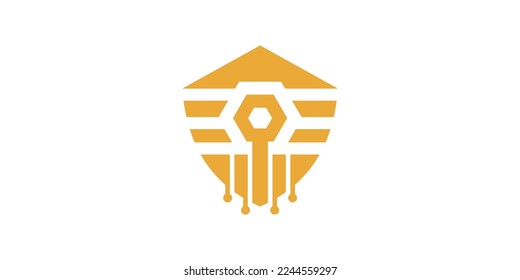 illustration vector graphic of bee security