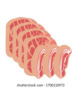 illustration vector graphic of beef steak 