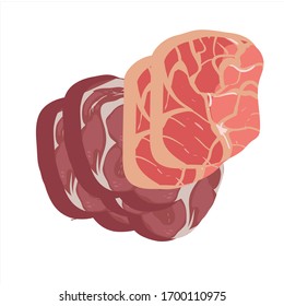 illustration vector graphic of beef steak 