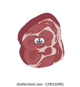 Abbildung der Vektorillustration von Rindersteak 