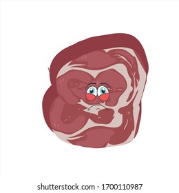 illustration vector graphic of beef steak 