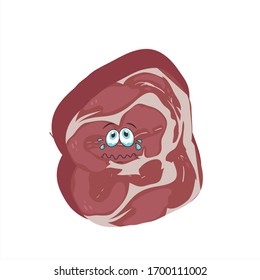 ilustración vectorial gráfico de carne de vacuno 