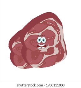 illustration vector graphic of beef steak 