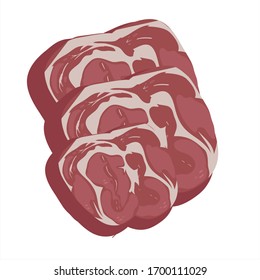 illustration vector graphic of beef steak 