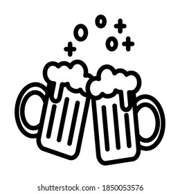 Illustration Vector graphic of  beer icon