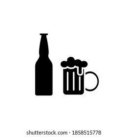 Illustration Vector graphic of beer icon template