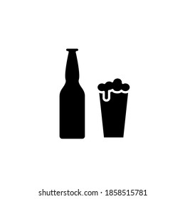 Illustration Vector graphic of beer icon template