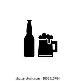 Illustration Vector graphic of beer icon template