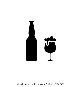 Illustration Vector graphic of beer icon template