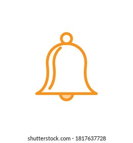 Illustration Vector graphic of bell icon. Fit for sound, sign, alarm, call, alert, simple, design, doorbell, signal, object, notification, reminder, tone etc.