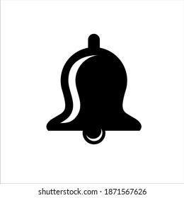 Ilustración vectorial gráfico de la campana Icono de estilo moderno aislado en el fondo