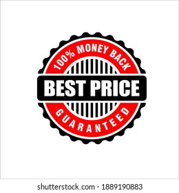 Illustration vector graphic of best price label sticker design template