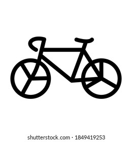 Illustration Vector graphic of bicycle icon