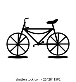 illustration vector graphic of bicycle icon fit for bike icon or logo