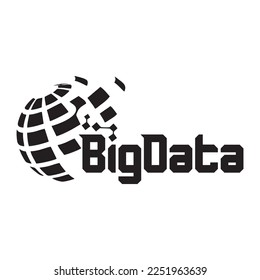 Illustration vector graphic of Big Data Logos. Perfect for data scientist, data analytics, etc. 