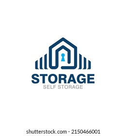 Illustration vector graphic of big storage company logo design template