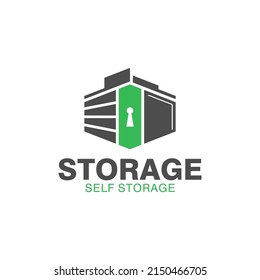 Illustration vector graphic of big storage company logo design template