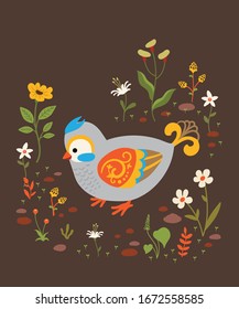 illustration vector graphic of  bird