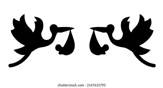 Illustration Vector Graphic of Bird Crane Icon