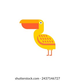 ilustración vectorial gráfico pájaro ilustración plana para logotipo, icono, elemento, plantilla, diseño, etc