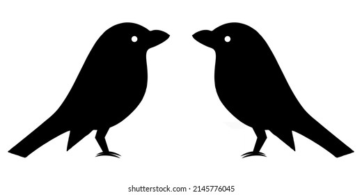 Vektorgrafik von Vogelsymbol