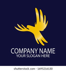 Gráfica vectorial de ilustración del logotipo de pájaro.