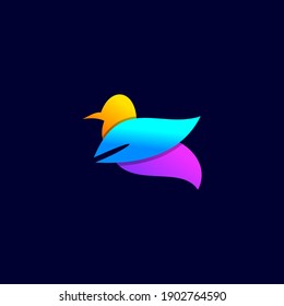 Illustration vector graphic of Bird logo. Colorful Artistic. Design inspiration. Fit to your Business, Company, etc