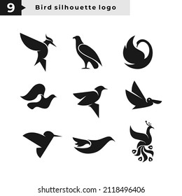 illustration vector graphic of birds silhouette logo template