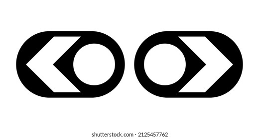Gráfico vectorial de ilustración del icono de flecha negra