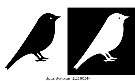 Illustration vector graphic of black bird icon