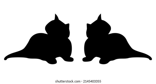 Illustration Vector Graphic of Black Cat Icon