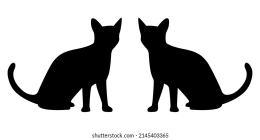 Illustration Vector Graphic of Black Cat Icon