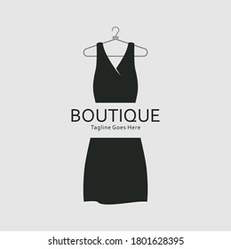 Illustration Vector Graphic of Black Elegant Dress. Perfect to use for Fashion Boutique