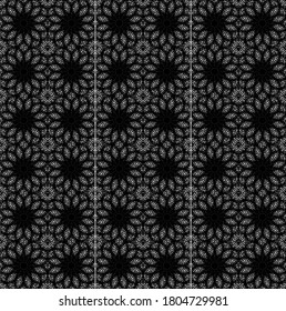 illustration vector graphic of black flower clone pattern