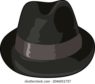 Illustration vector graphic of black hat, Perfect of logo or symbol for marketing characteristics
