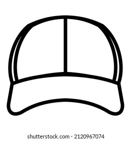 Illustration Vector Graphic of Black Hat Icon.