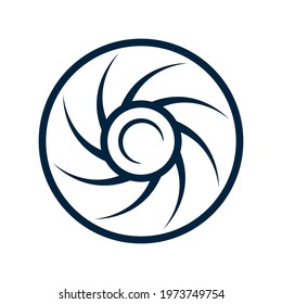 Illustration Vector graphic of black hole logo