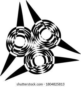 illustration vector graphic of black mandala concept design