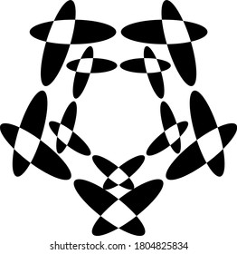illustration vector graphic of black mandala concept design
