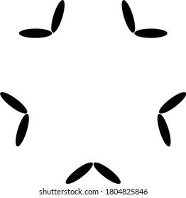 illustration vector graphic of black mandala concept design