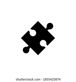  illustration vector graphic of black puzzle icon