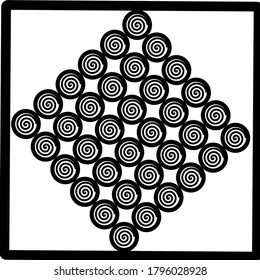 gráfico vectorial de ilustración de fondo abstracto en blanco y negro