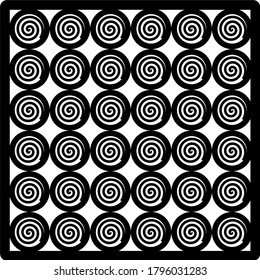 illustration vector graphic of black and white seamless pattern