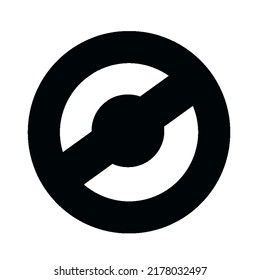 Illustration vector graphic of black and white circle .Good for company logo or a product