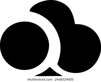 Illustration Vektorgrafik Grafik von Schwarz-Weiß-Klee-Symbol