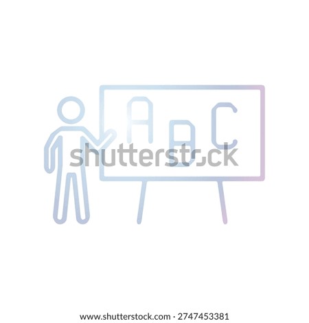 Illustration Vector Graphic of Blackboard icon design template