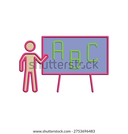 Illustration Vector Graphic of Blackboard icon design template